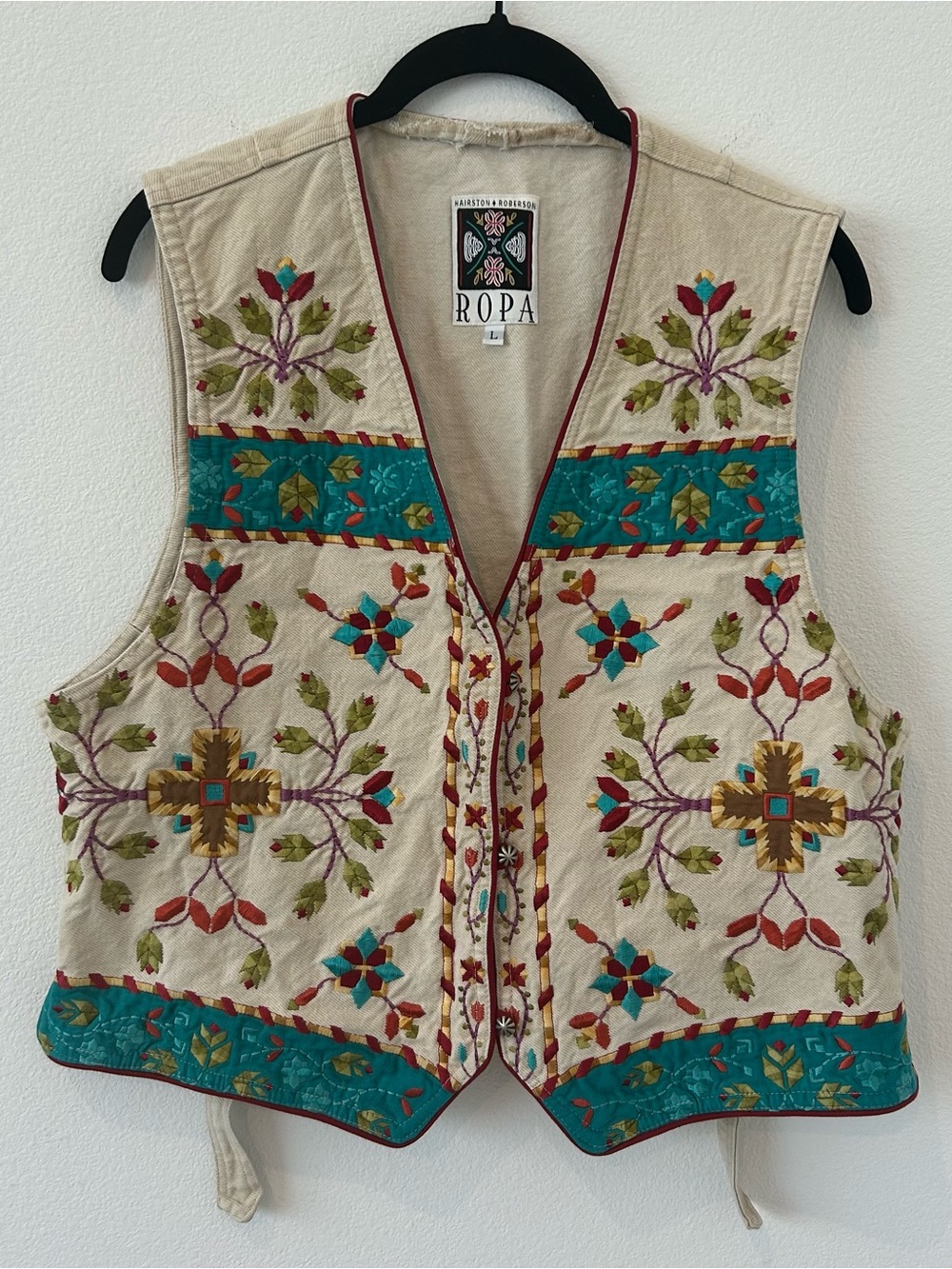Hairston Roberson ROPA Embroidered Denim Vest